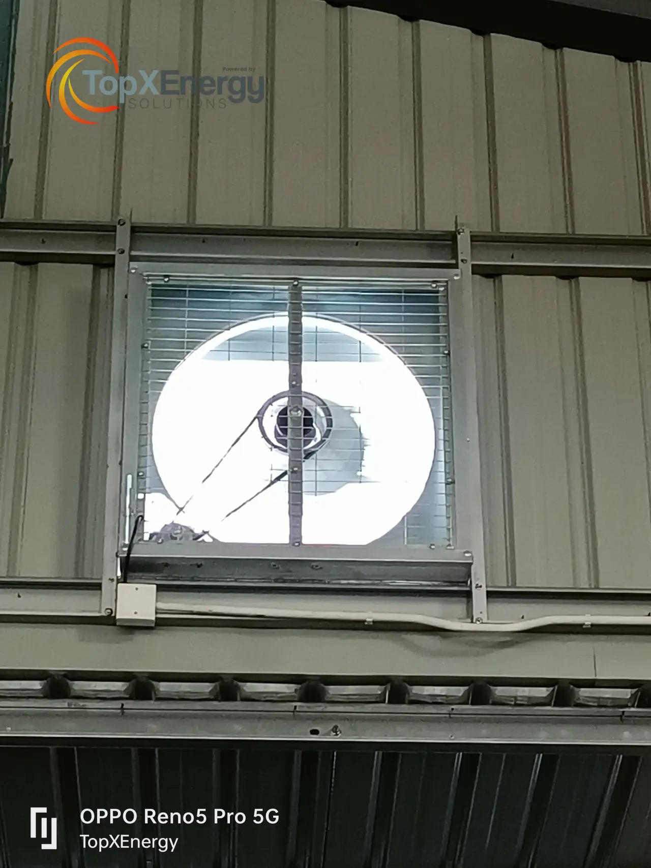 Industrial Wall-Mounted Heavy Duty Exhaust Fan Setup
