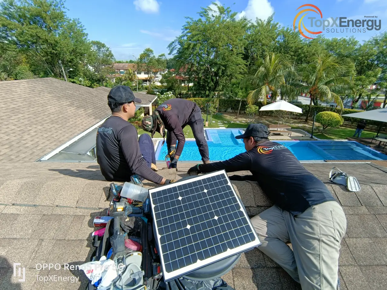 Luxury Villa Solar Roof Ventilator Installation