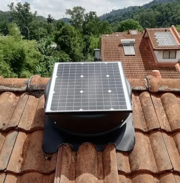 45W Smart Hybrid Solar Roof Ventilator 2