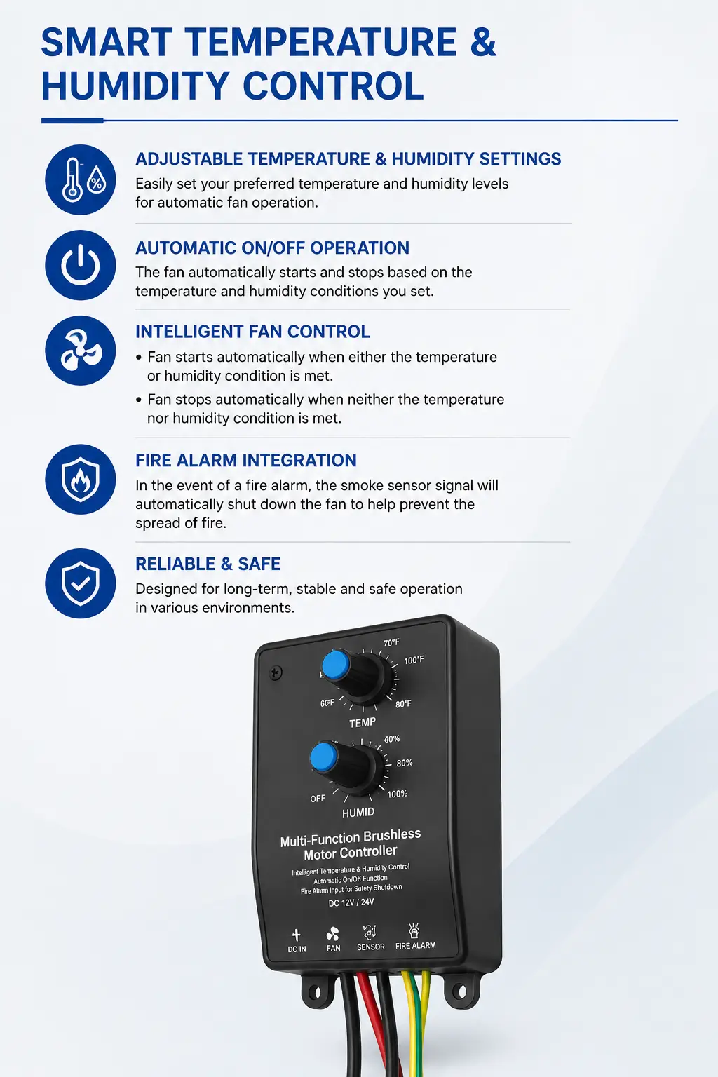45W Smart Hybrid Solar Roof Ventilator 5